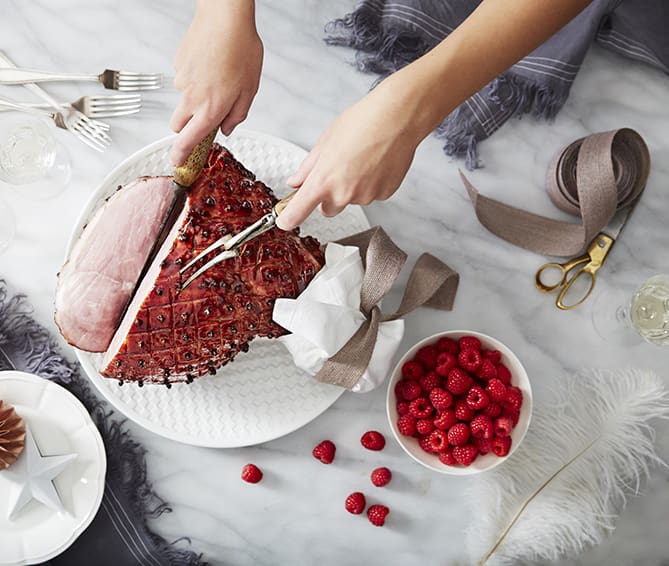 Raspberry Glazed Christmas Ham - Driscolls