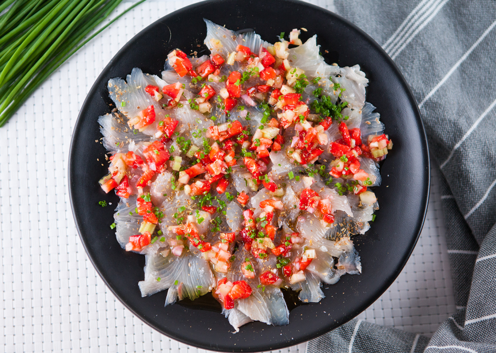 Kingfish Cru with Strawberry Salsa - Driscolls