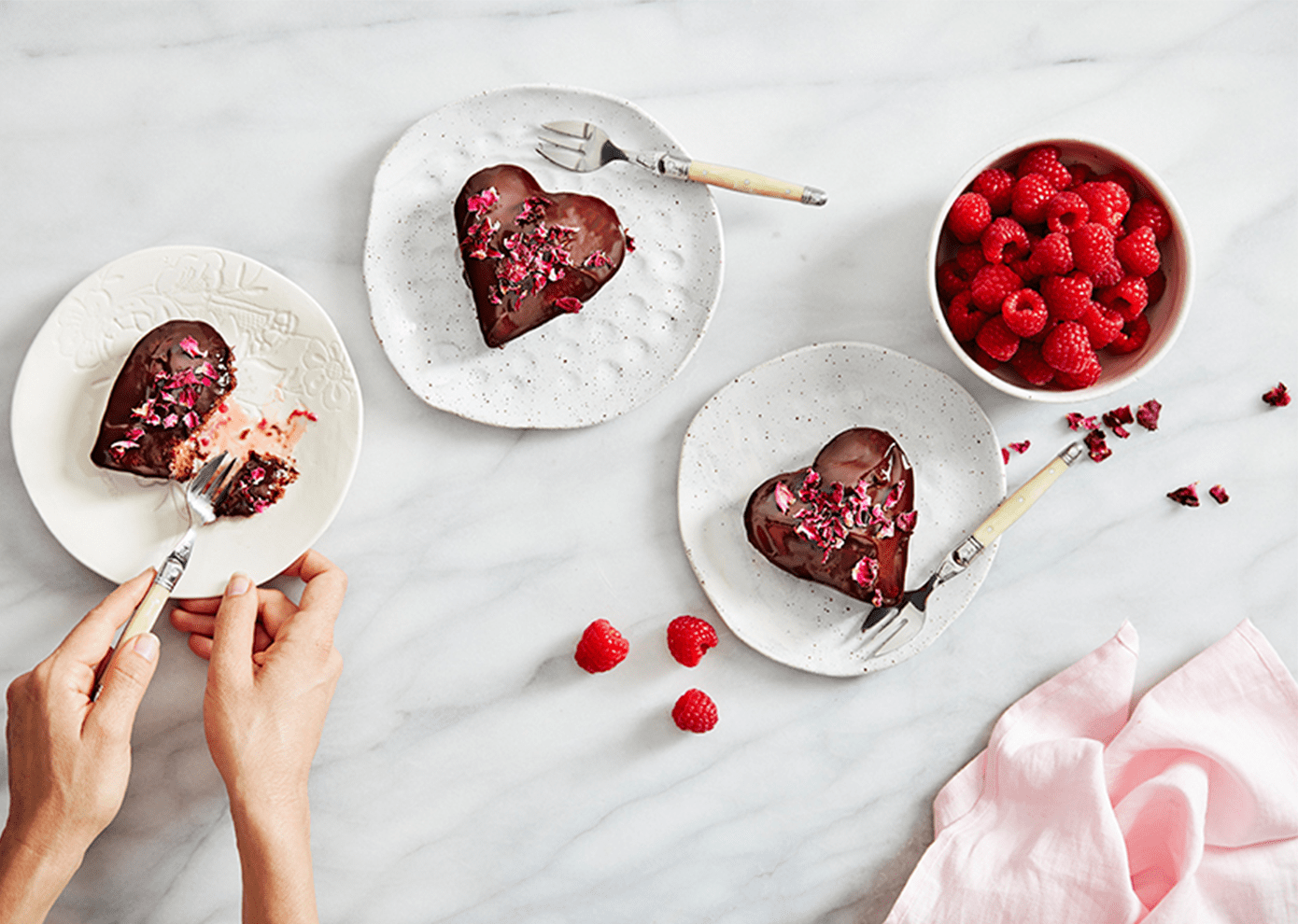 Love Cakes Raspberry Ripple Chocolate & Raspberry Love Cakes - Driscolls