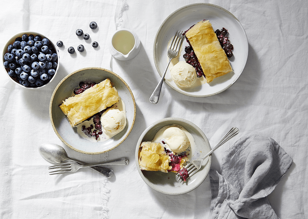 Blueberry Apple and Walnut Strudel - Driscolls