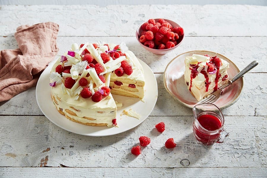 Raspberry &amp; White Chocolate Tiramisu - Driscolls