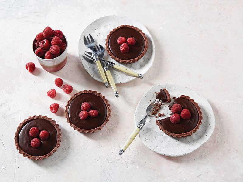 Chocolate Raspberry Tarts - Driscolls
