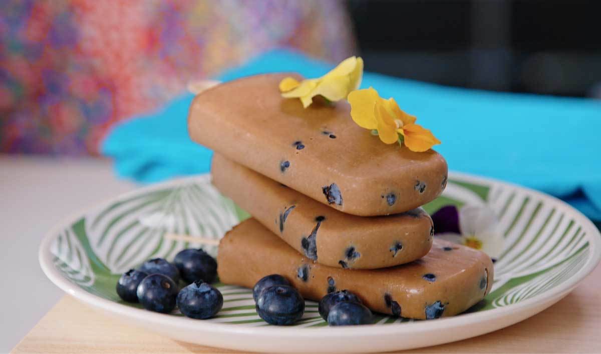 Blueberry and Almond Fudge Popsicles - Driscolls