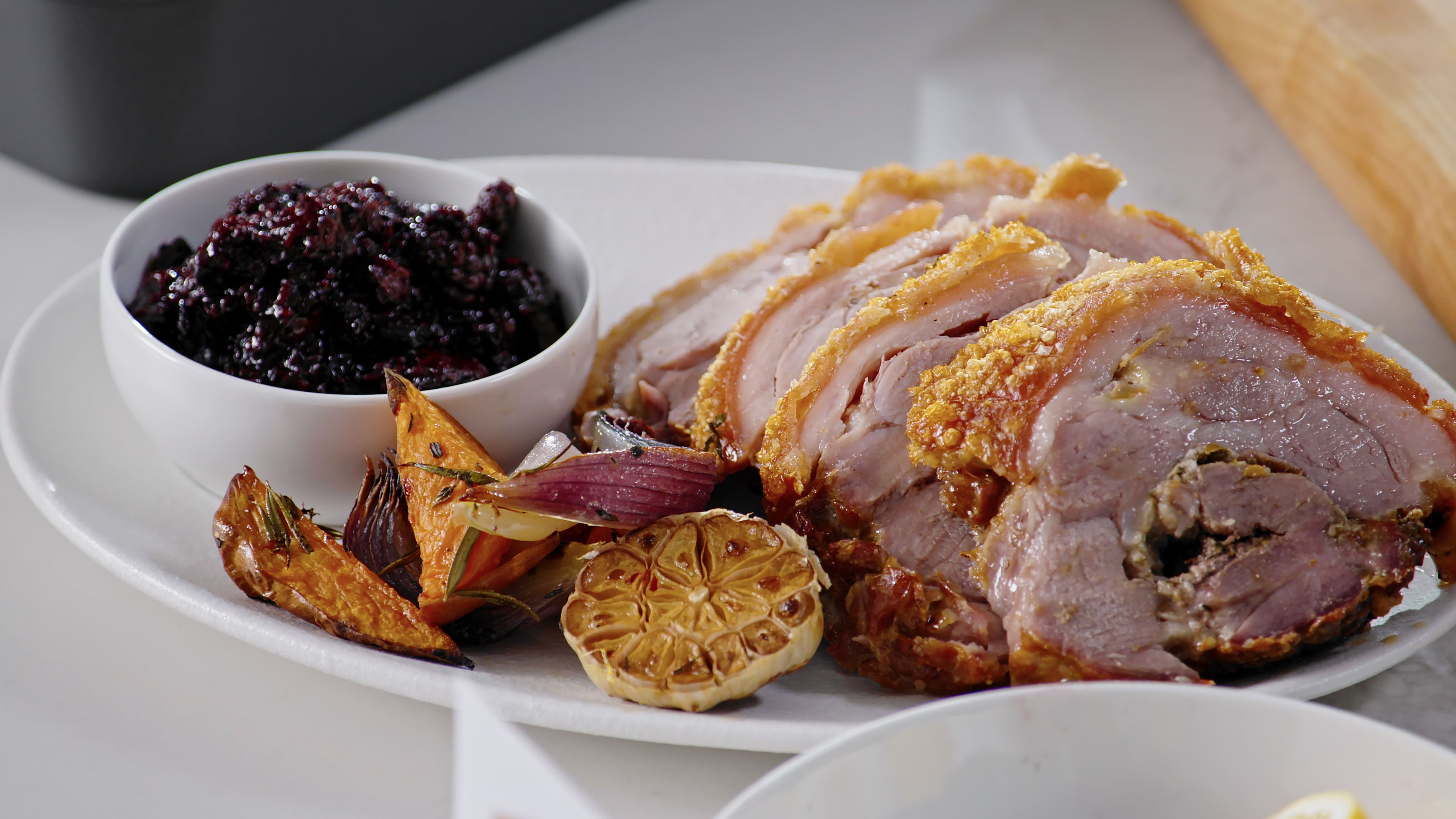 Roasted Pork Loin with Berry Sauce - Driscolls