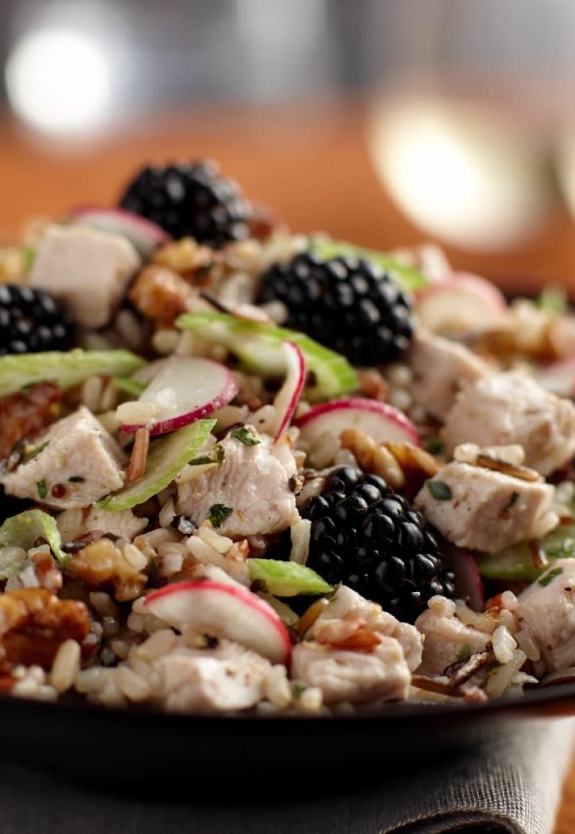 Blackberry Rice Turkey Salad