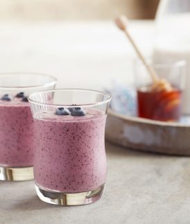 Blueberry Flaxseed Smoothie