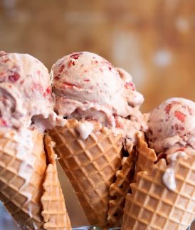 Balsamic Strawberry Ice-cream