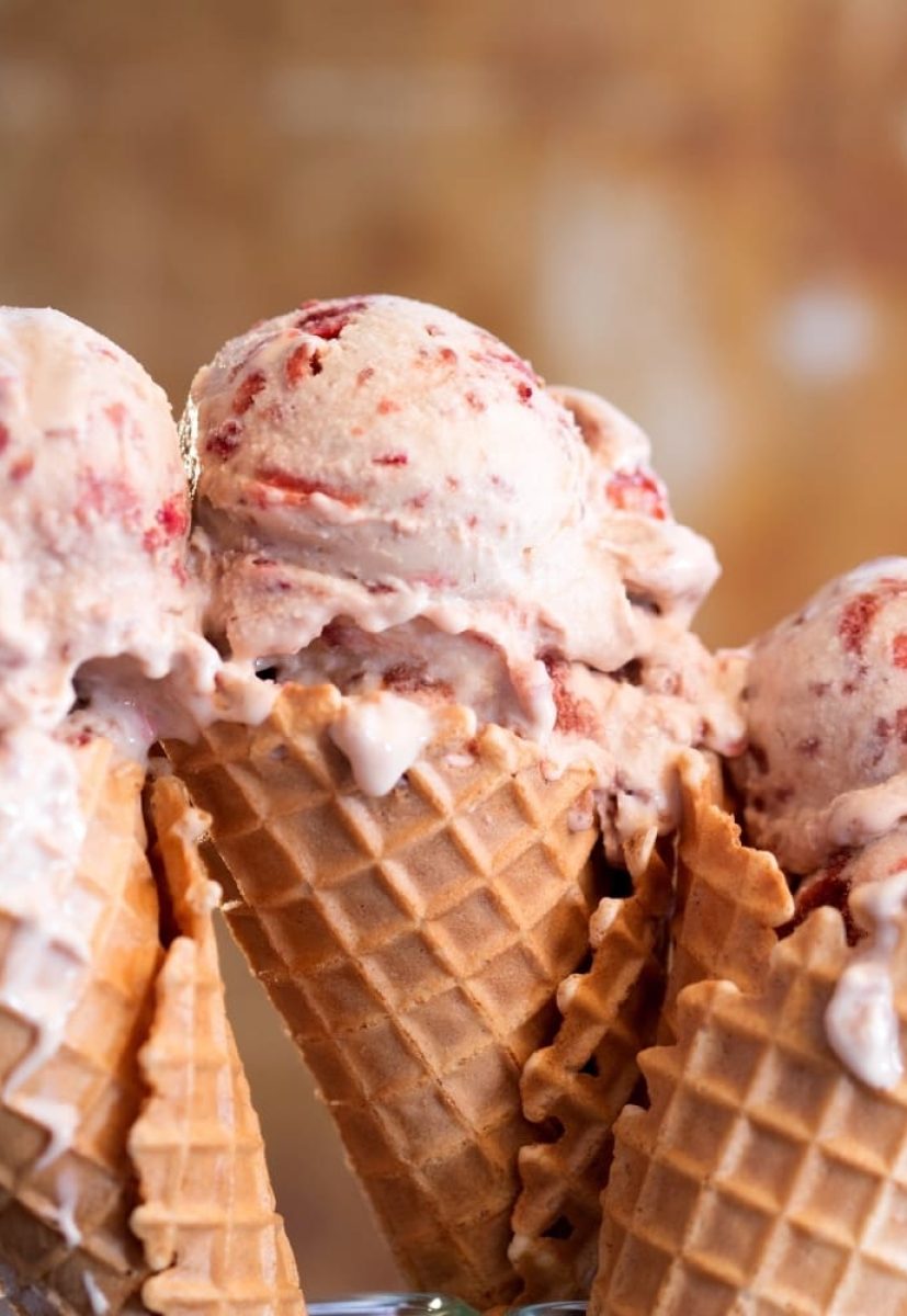 Balsamic Strawberry Ice-cream