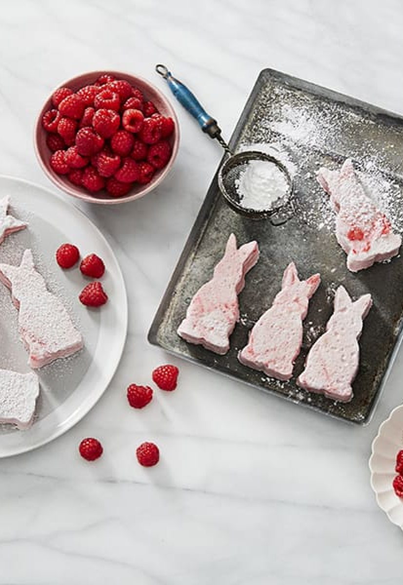 Raspberry Marshmallow Bunnies