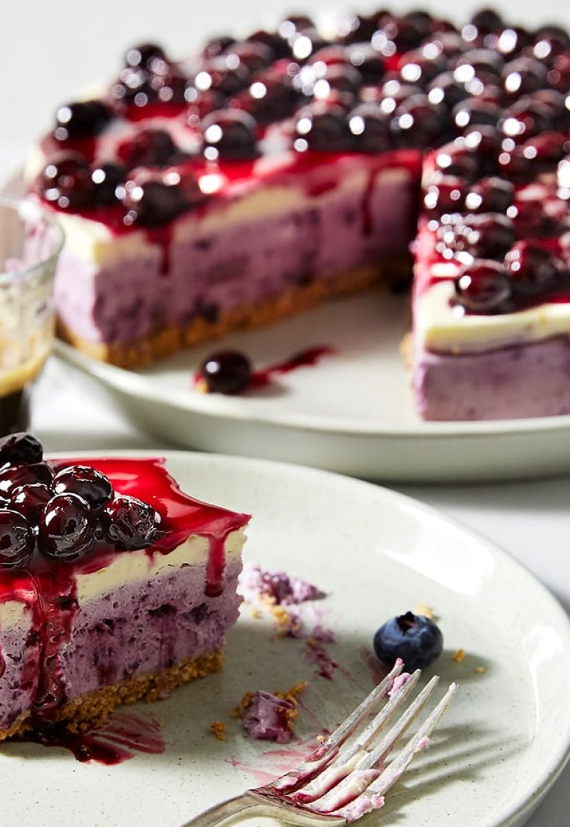 No Bake Blueberry Cheesecake