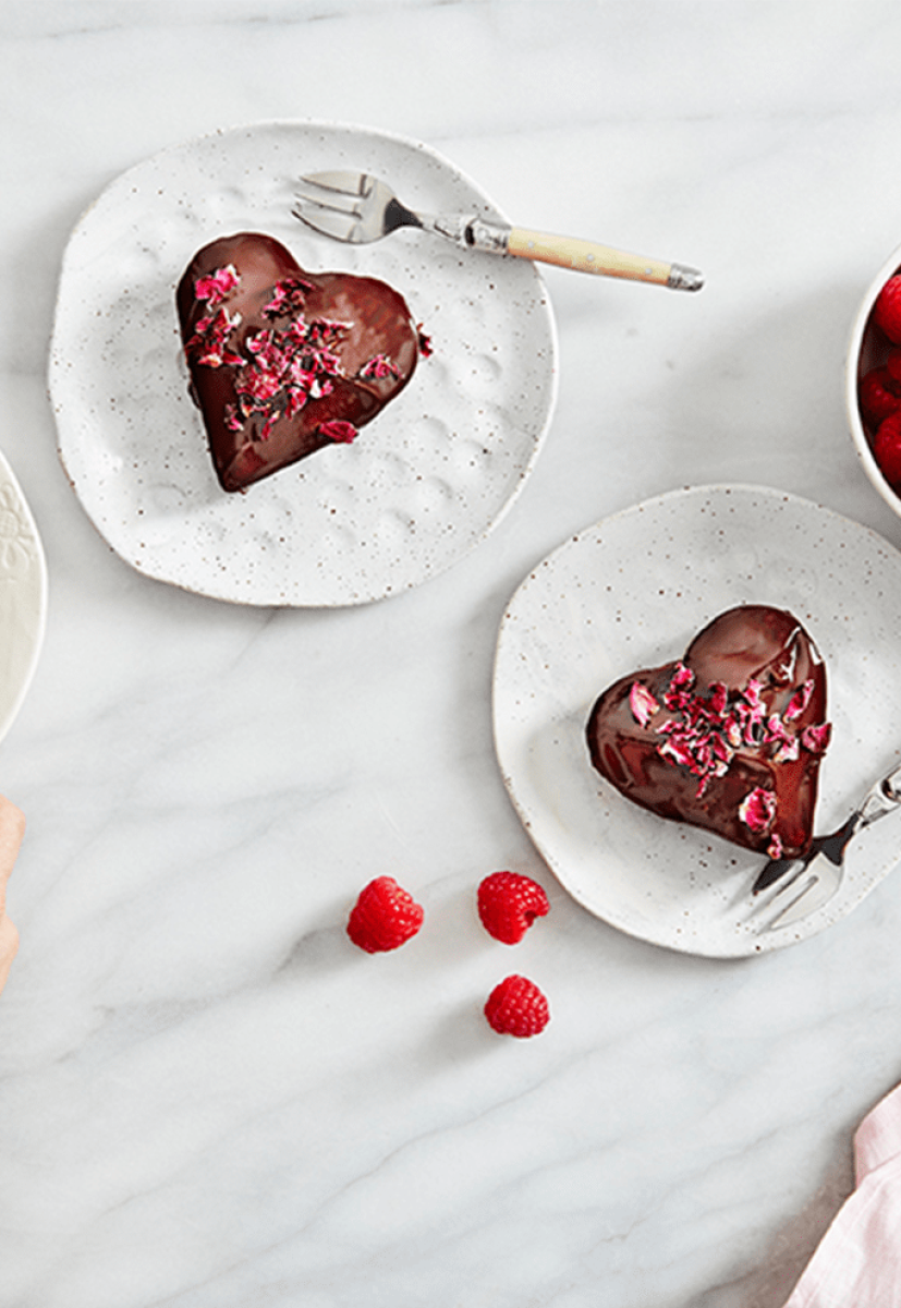 Chocolate & Raspberry Love Cakes