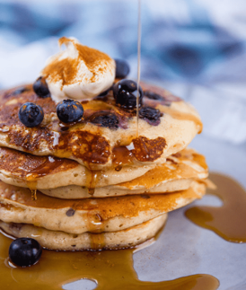 Fluffy Blueberry Pancakes