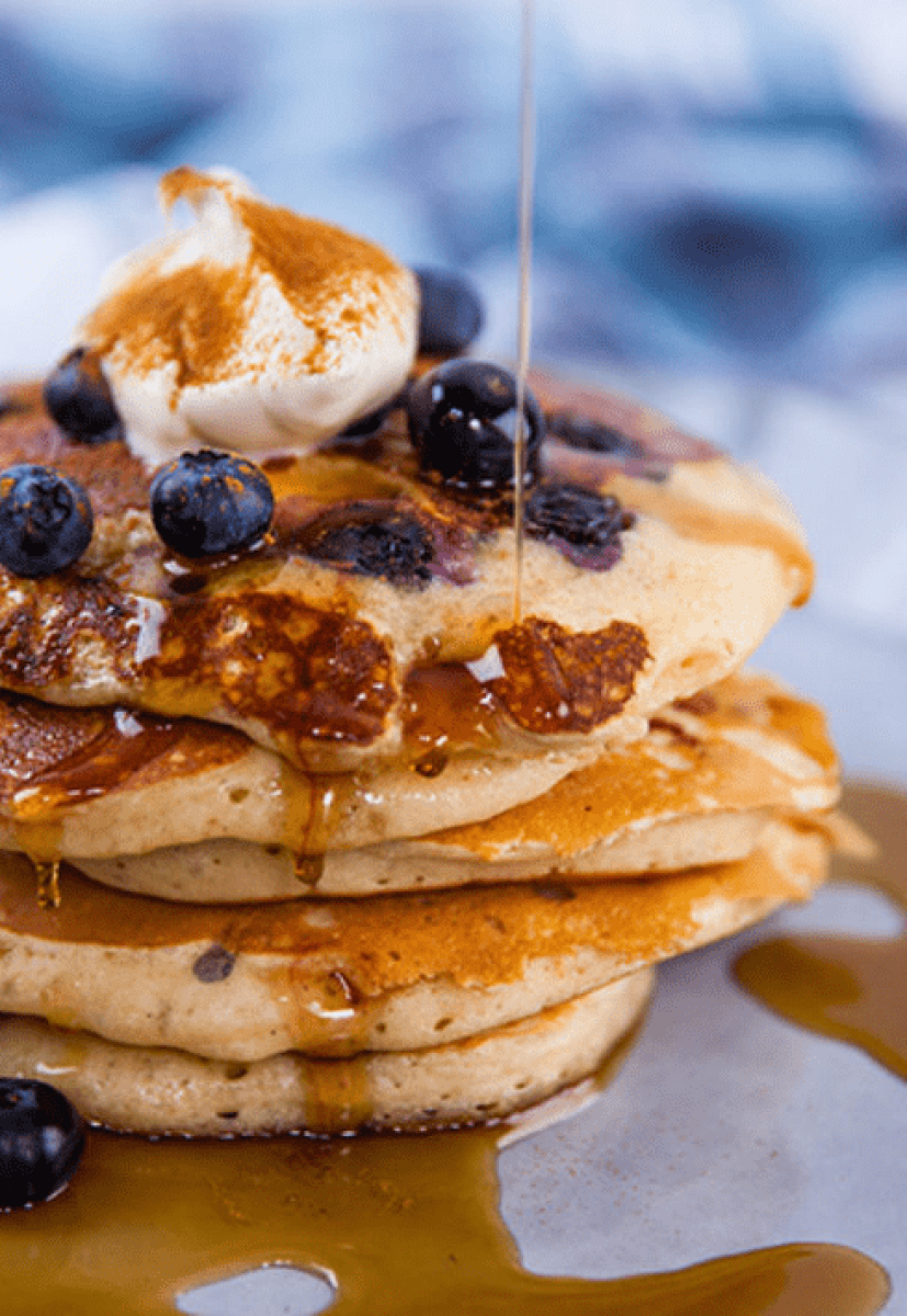 Fluffy Blueberry Pancakes