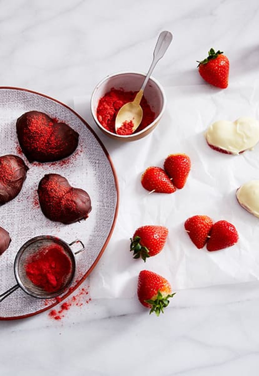 Strawberry Truffle Hearts