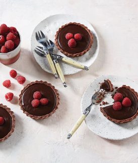 Chocolate Raspberry Tarts