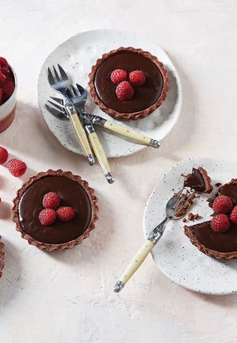 Chocolate Raspberry Tarts