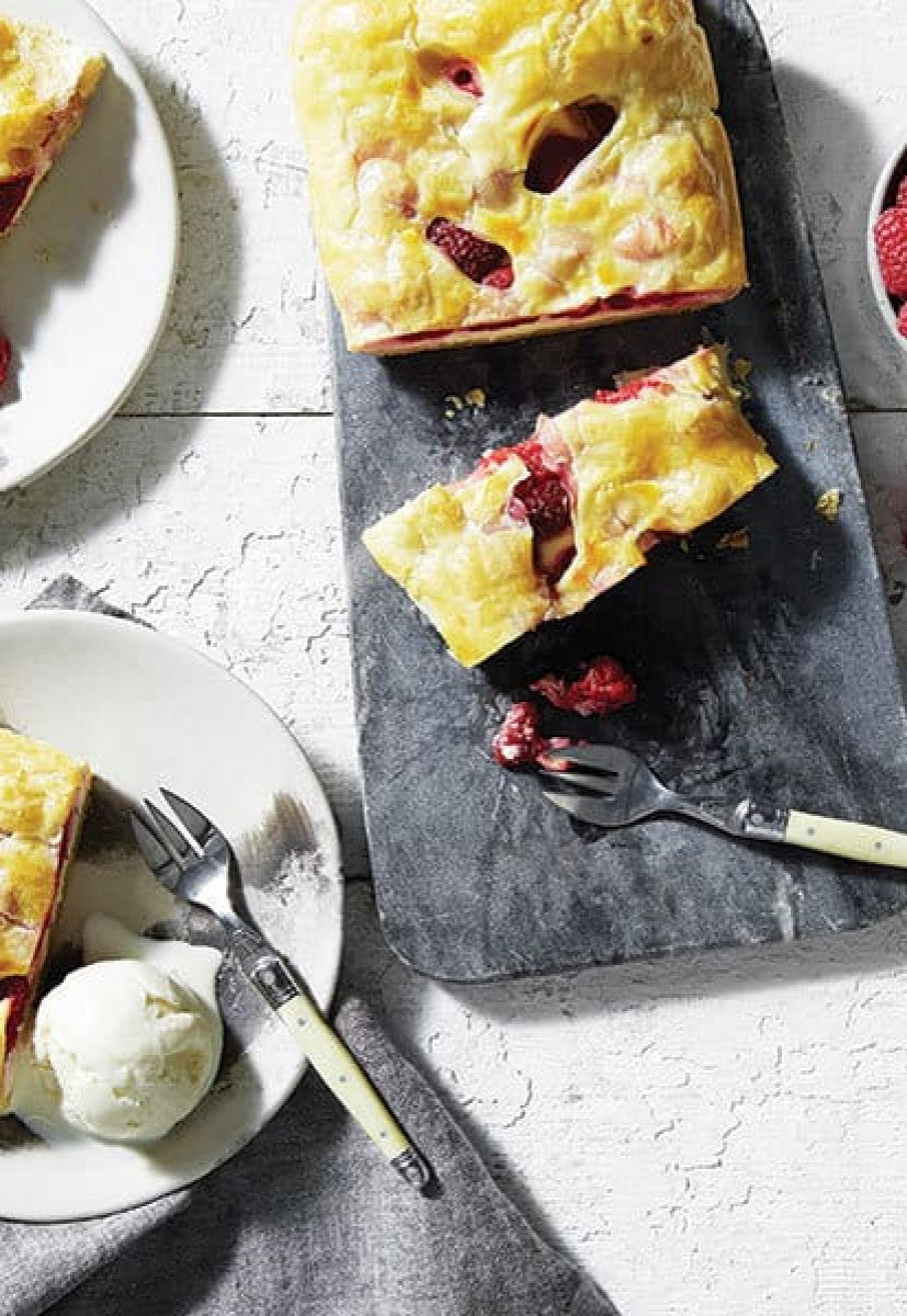 Raspberry Cream Cheese Strudel