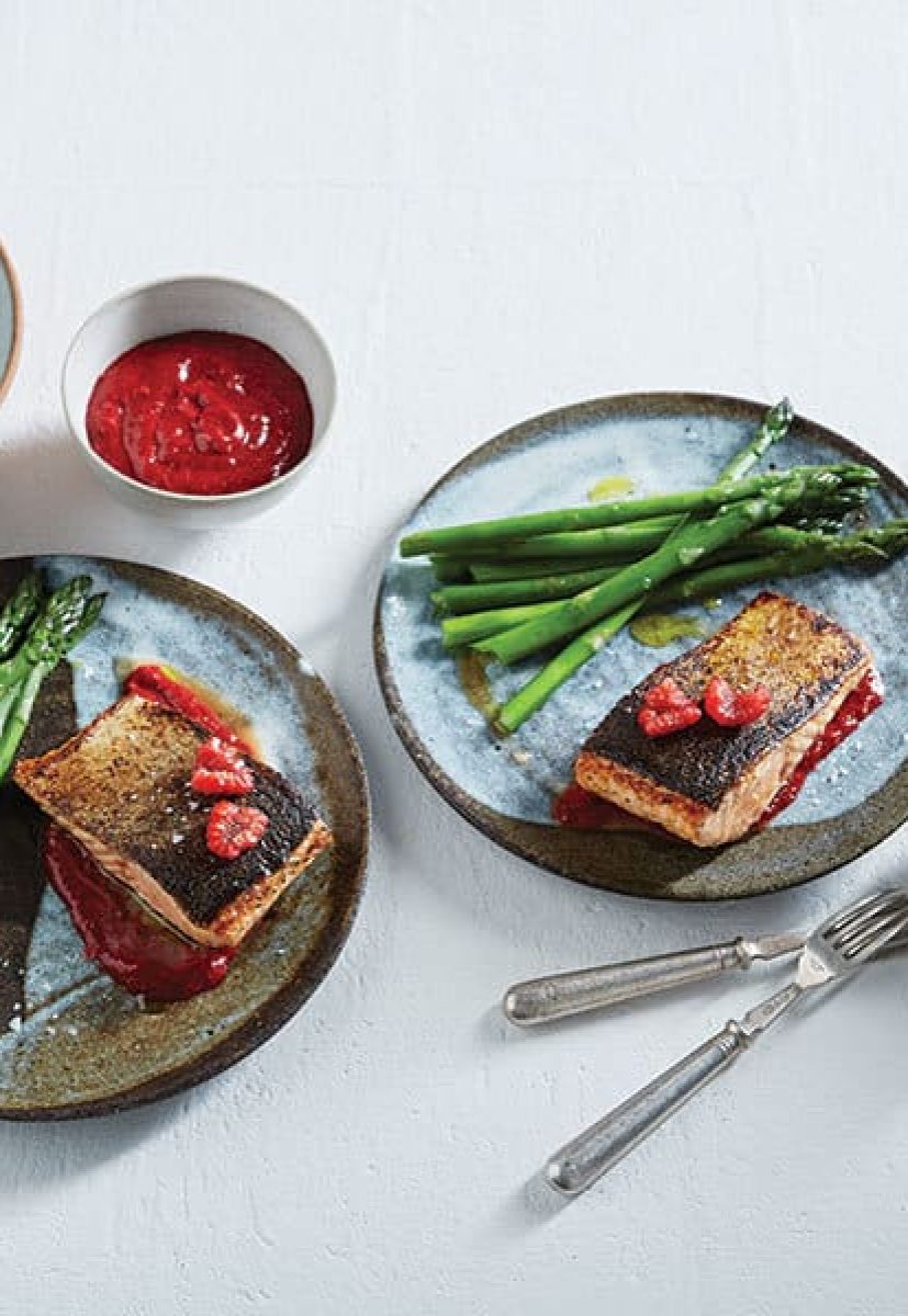Salmon with Raspberry Chipotle
