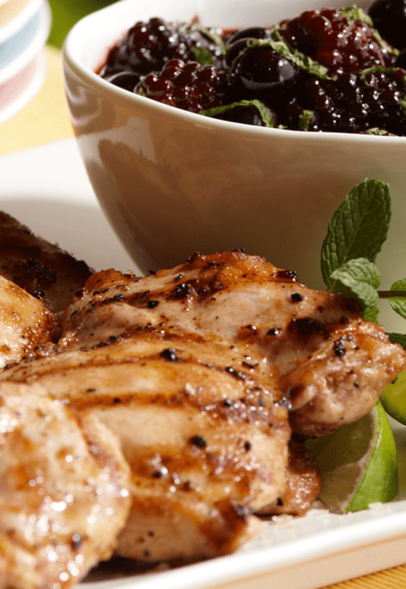 BBQ Chicken with Berry Sauce