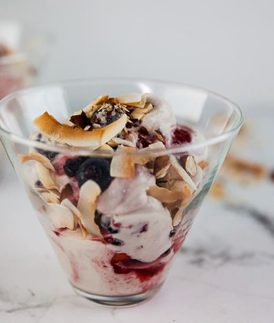 Berry and Coconut Fool