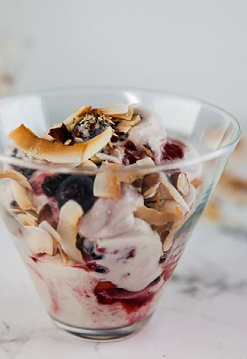 Berry and Coconut Fool