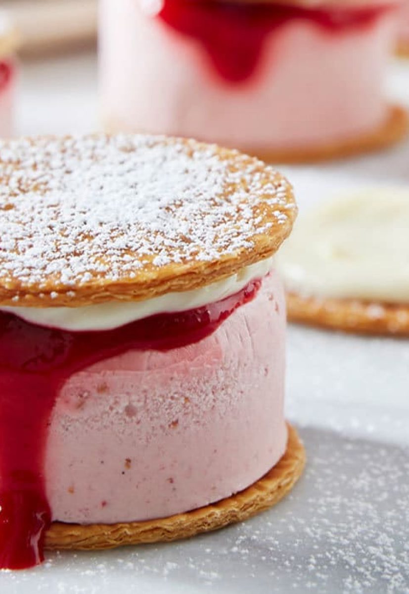 Raspberry Ice-cream Sandwich