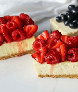 Berry Cheesecake Slice
