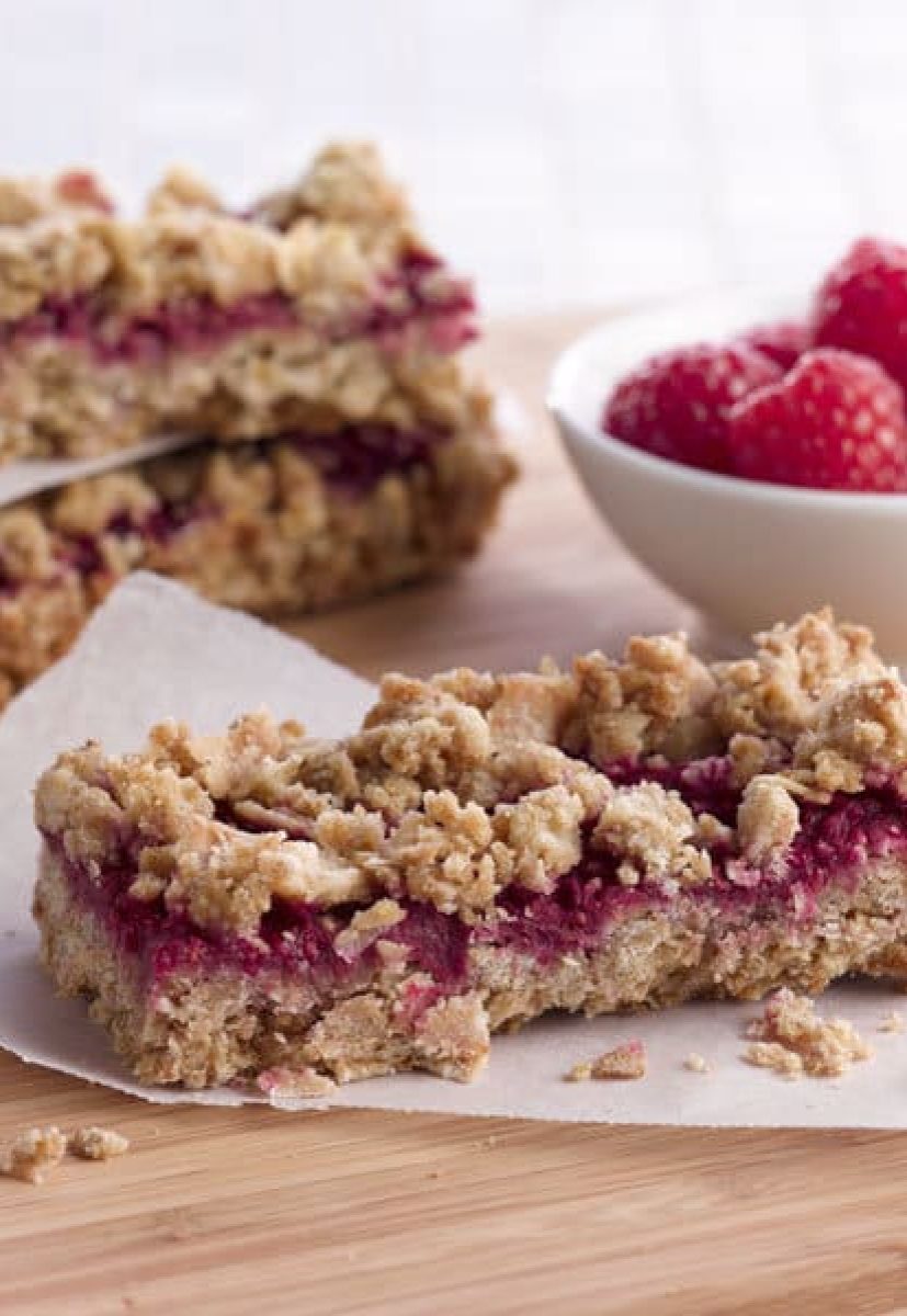 Raspberry Oatmeal Bars