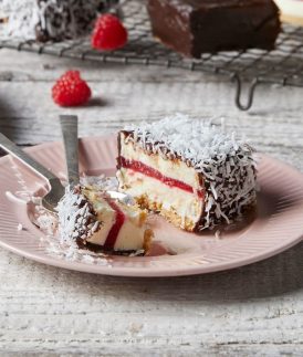 Lamington Cheesecakes