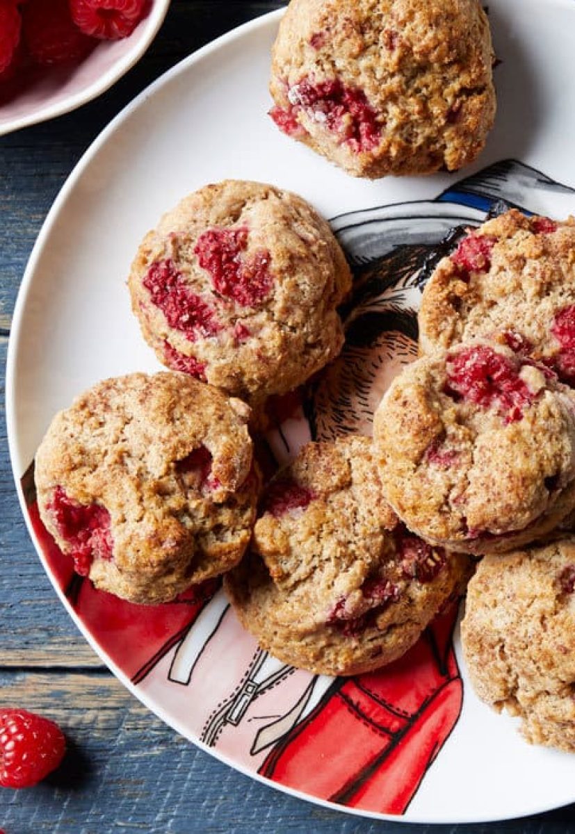 Spelt Raspberry Rock Cakes