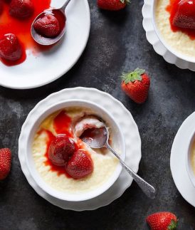 Strawberry Custards