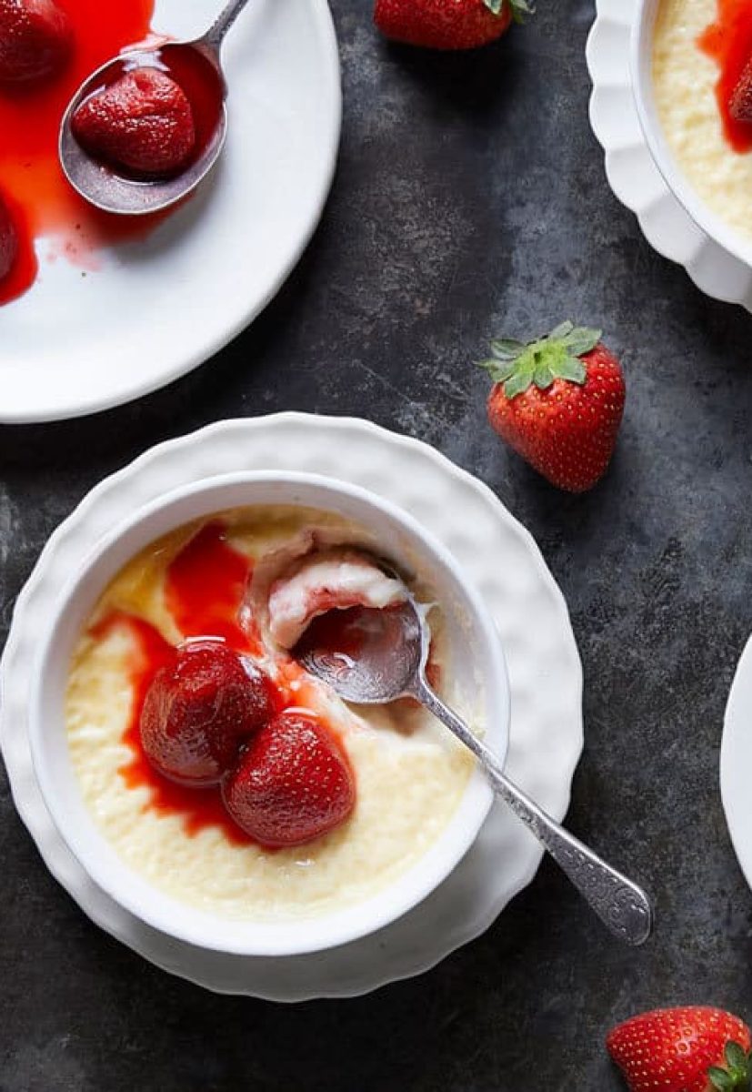 Strawberry Custards