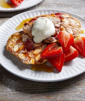 Strawberry Oat Pancakes