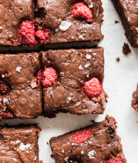Raspberry and Blackberry Brownies