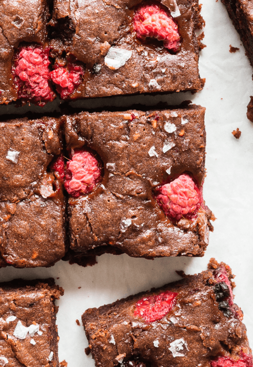 Raspberry and Blackberry Brownies