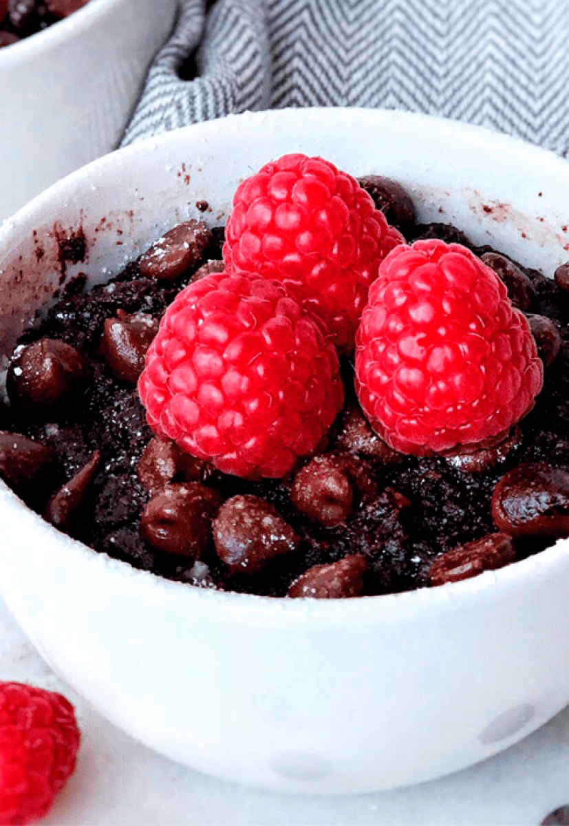 Raspberry Choc Mug Cake