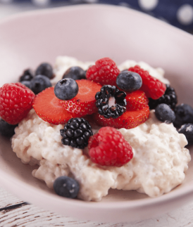 Sago Pudding with Fresh Berries