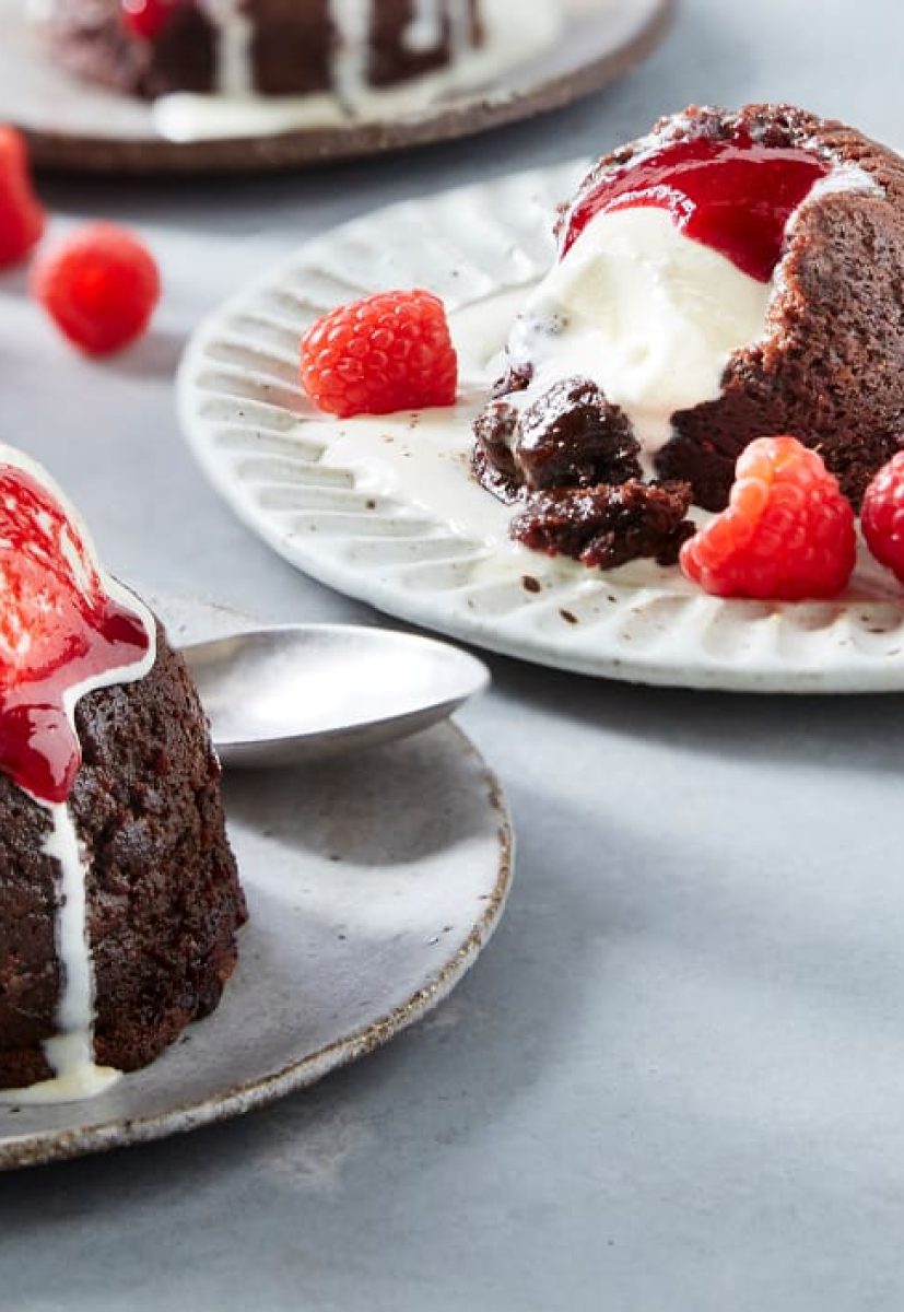 Raspberry Lava Cake
