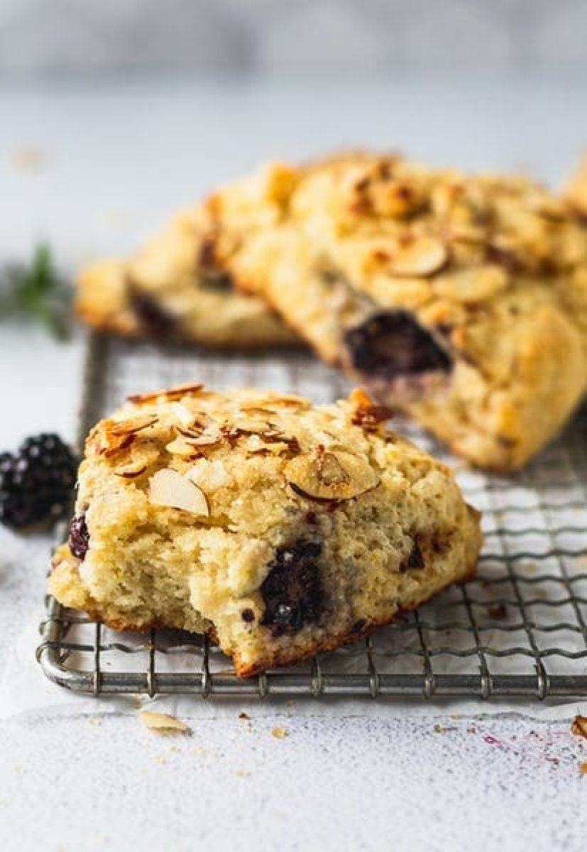 Blackberry Almond Scones