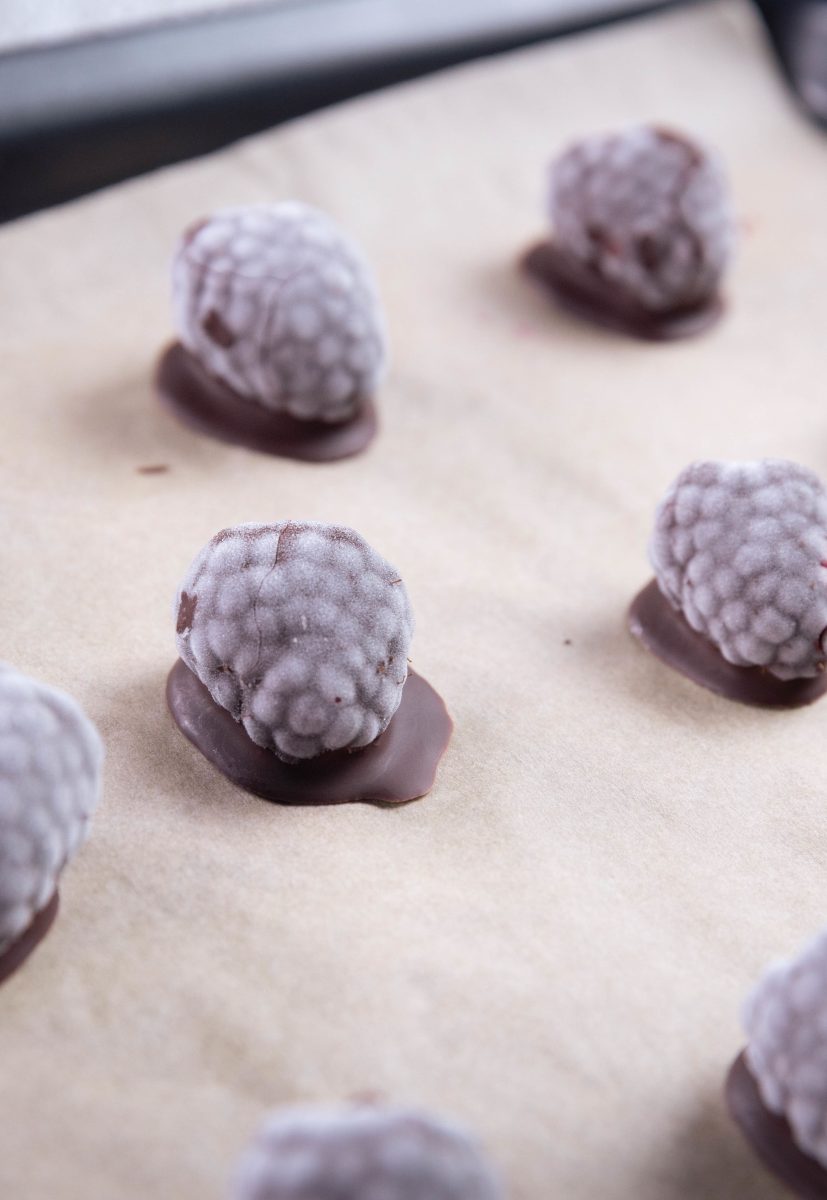 Frozen Chocolate Raspberries