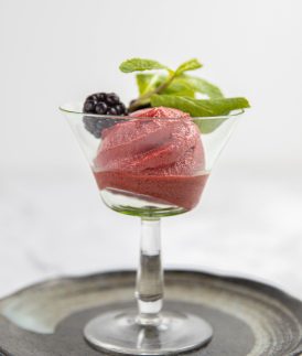 Blackberry and Red Wine Sorbet