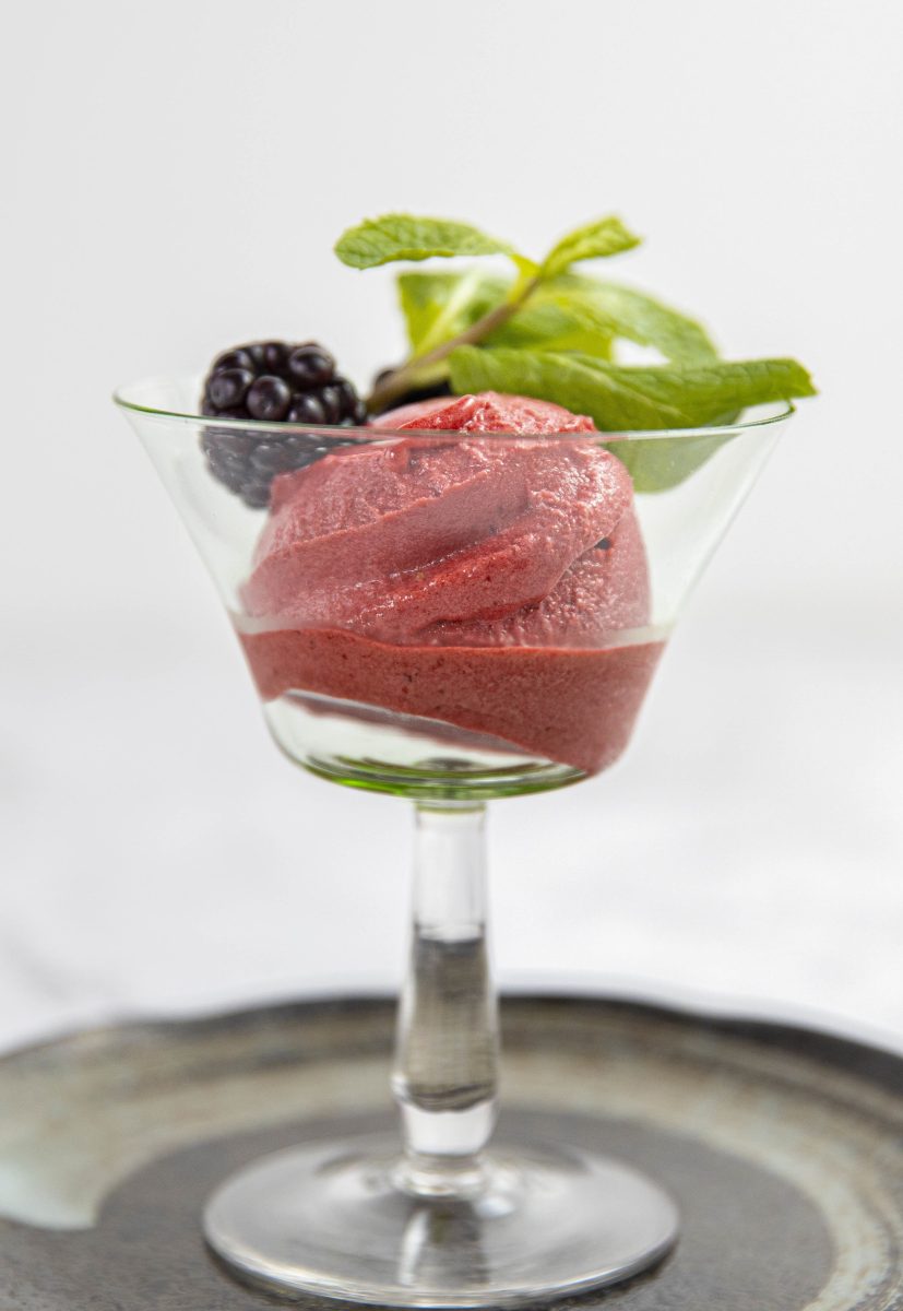 Blackberry and Red Wine Sorbet
