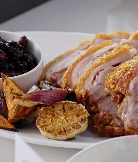 Roasted Pork Loin with Berry Sauce