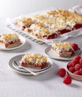 Raspberry Coconut Slice