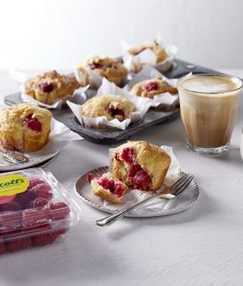 White Chocolate and Raspberry Muffins