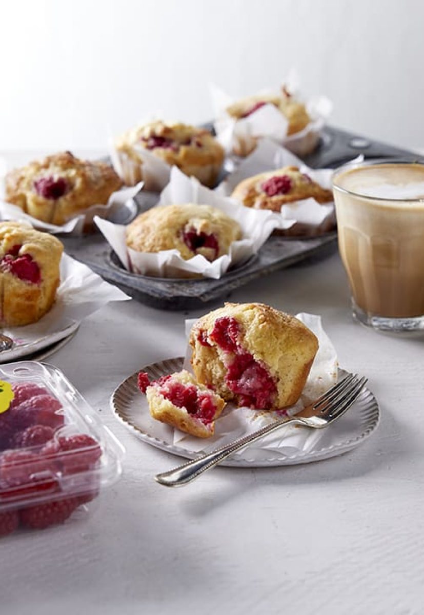 White Chocolate and Raspberry Muffins