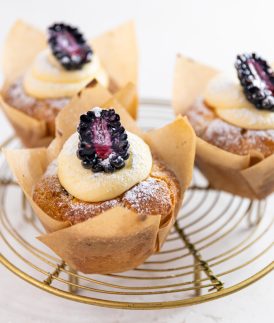 Blackberry and Lime Café-style Muffins