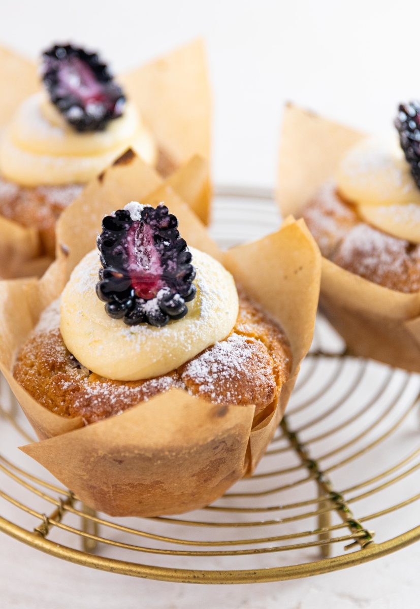 Blackberry and Lime Café-style Muffins