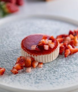 Strawberry and Cream Semifreddo
