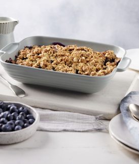 Easy Blueberry Crumble